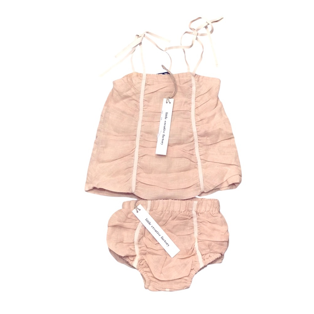 🆕 Little Creative Factory Baby Fairy Linen Summer Set